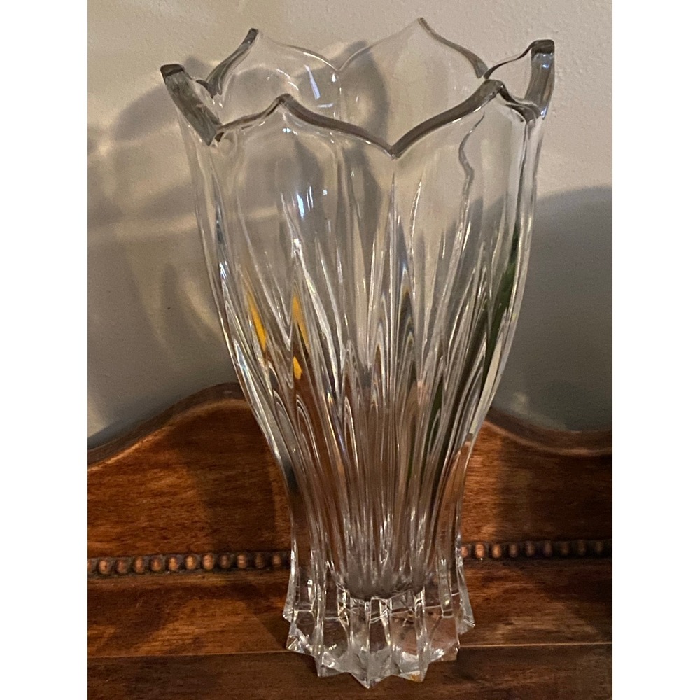 Vintage Mikasa Crystal Tulip Large Tall‎ Vase